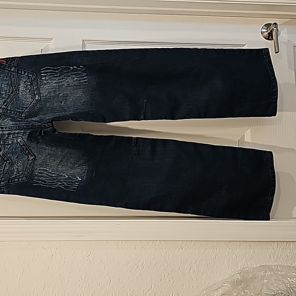 Rossini jeans distressed wide leg - Picture 8 of 9